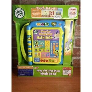 LeapFrog Prep for Preschool Math Book Core Learning Skills Interactive Toy New